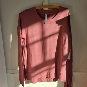 Athleta XS Women's Dusty Rose Crew Neck Sweater. Cozy And Great For A Work Out